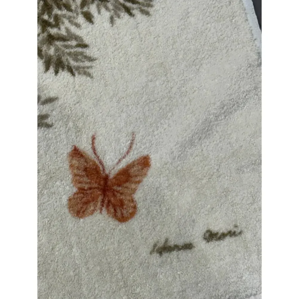 Vintage Hanae Mori for Martex Butterfly Bath Towel 1976 WestPoint Pepperell